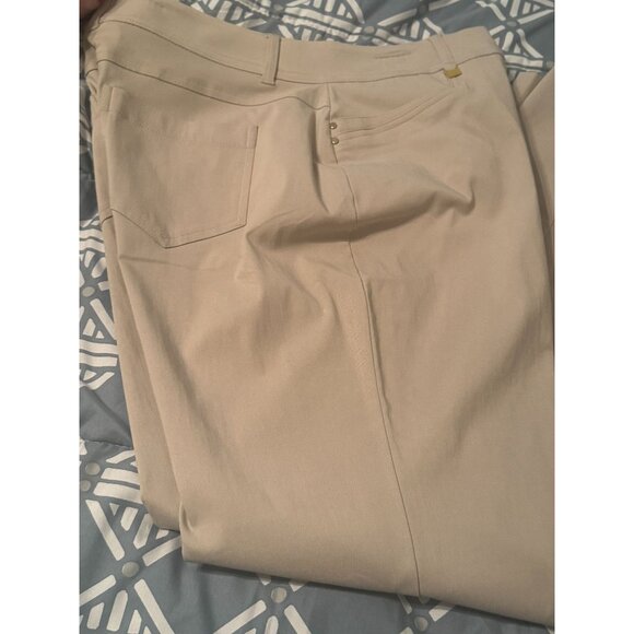 Macys JM Collection Women's Pant NWT Size 14W Tan/Khaki - Picture 4 of 7